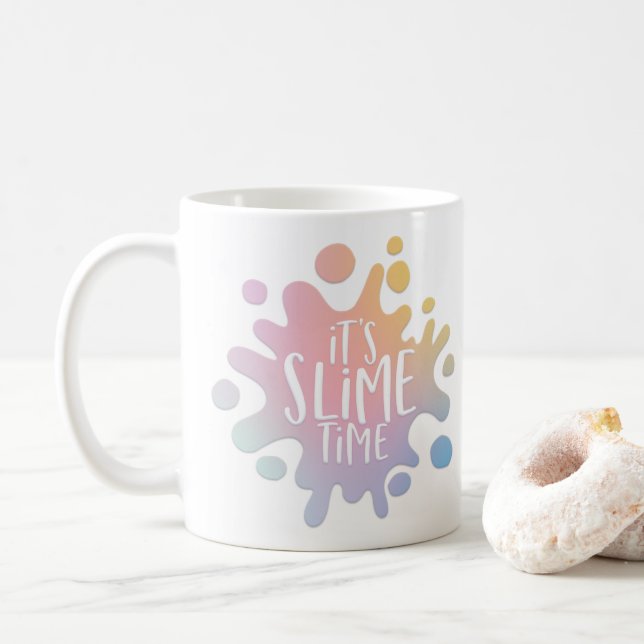 Mug "son splat arc-en-ciel à temps mince (Avec donut)