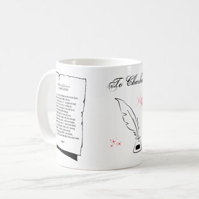 Mug Sonnets de Shakespeare 89 (Devant gauche)