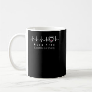Mug Sonographe RDCS Cardiac Echo Tech Heartbeat Cadeau