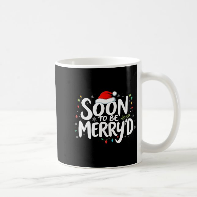 Mug Soon To Be Merry'd Christmas Engaged Fiance Santa  (Droite)