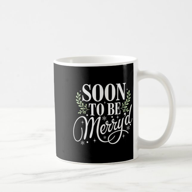 Mug Soon To Be Merry'd Christmas Engaged Fiance Santa  (Droite)