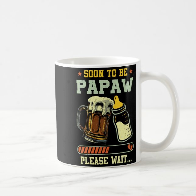 Mug Soon To Be Papaw Est 2025 Pregnancy Announcement L (Droite)