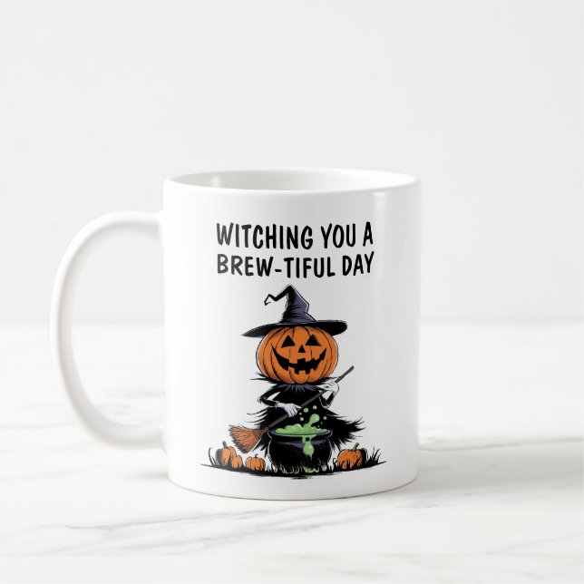 Mug Sorcière citrouille (Gauche)
