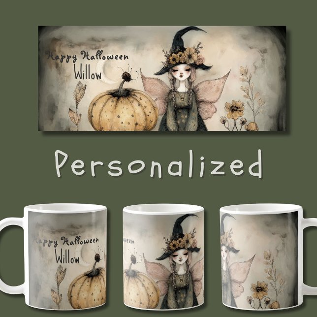 Mug Sorcière d'Halloween Vintage, (Créateur téléchargé)