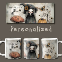 Sorcière d'Halloween Vintage, Personnalisée