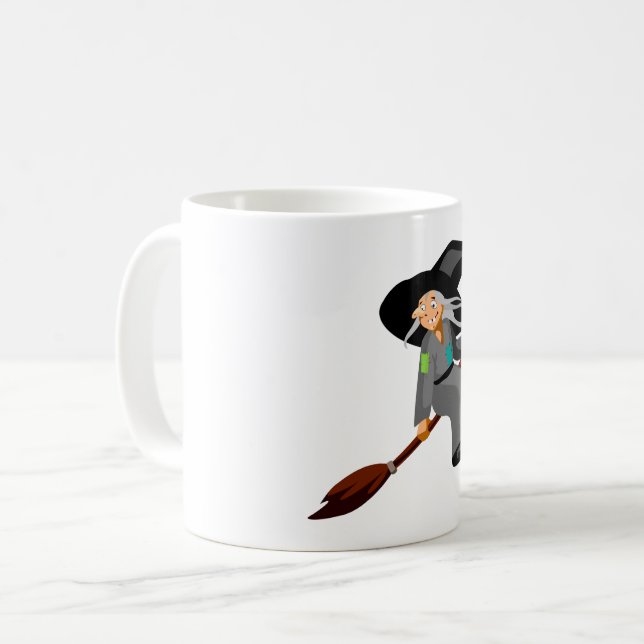 Mug Sorcière Et Broomstick (Devant gauche)