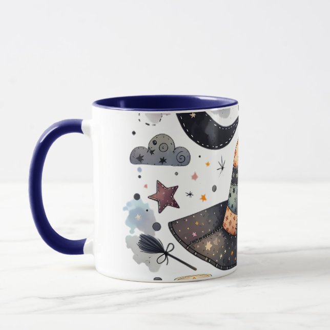 Mug Sorcière lunaire Casquette et magie céleste (Gauche)