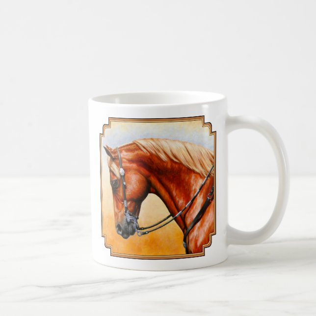 Mug Sorrel Ouest Plaisir Quarter Cheval (Droite)