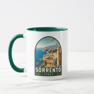 Mug Sorrente Italie Travel Art Vintage