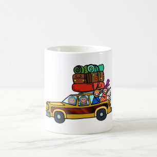 Mug Sortie de famille - voyage par la route de chariot