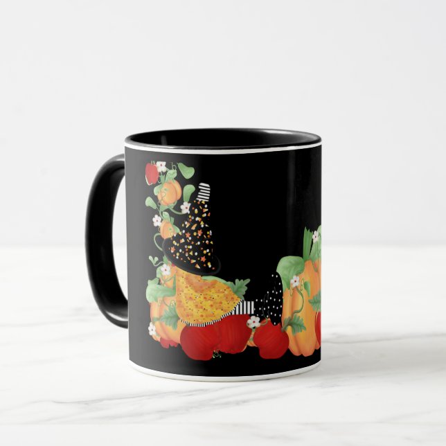 Mug Sortie de patchs citrouille (Devant gauche)