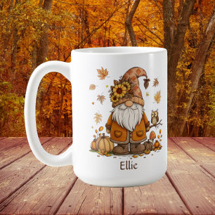 Mug Sorties d'automne du Citrouille Gnome de Thanksgiv