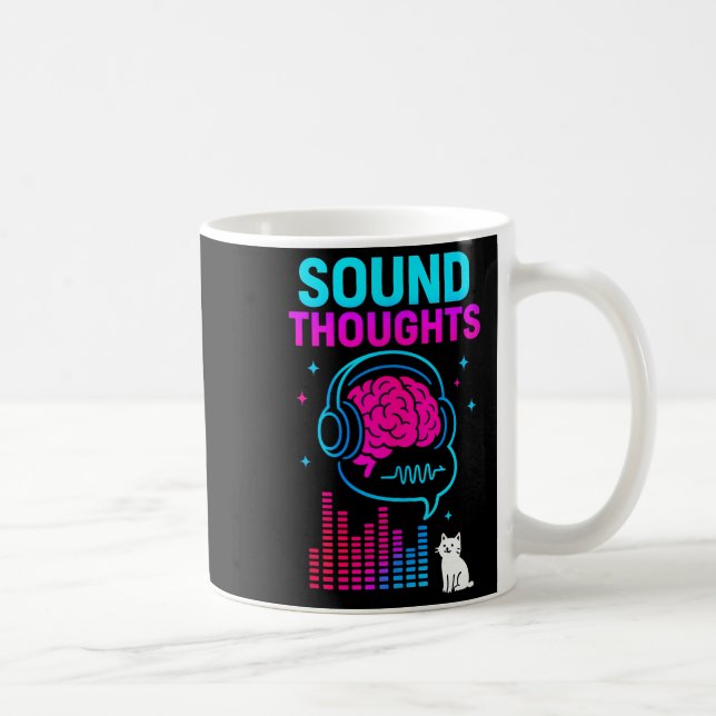 Mug Sound Thoughts Stoic Philosophy Minimalist Slogan  (Droite)