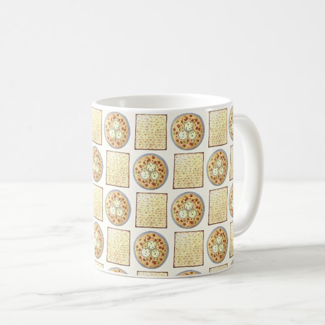 Mug Soupe Matzo Ball Matzah Flatpain Cuisine Pâque (Devant droit)