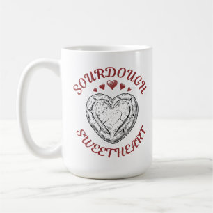 Mug Sourdough Sweetheart – Cadeau drôle de la Saint-Va