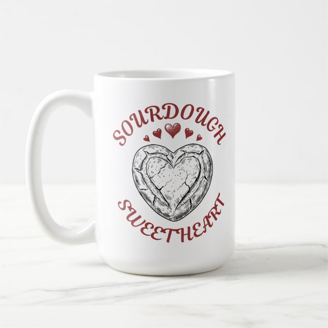 Mug Sourdough Sweetheart – Funny Valentine Gift (Gauche)