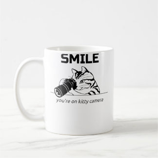 Mug Sourire Vous Êtes Sur Caméra Kitty Chat Tshirt Pho