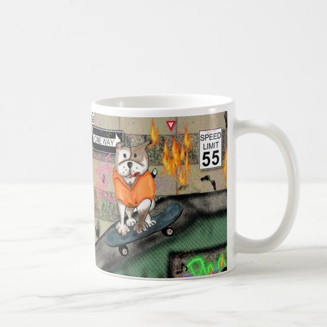 Mug SOURIRES de STAFFIE - garçon de patineur (Droite)