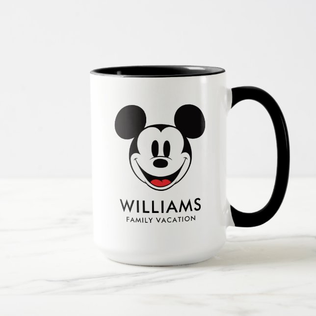 Mug Souris classique Mickey | Vacances en famille (Droite)