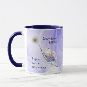 Mug Souris Dandelion Chaque Rêve Simple Inspiration 