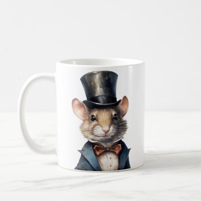 Mug Souris dans un chapeau de haut et un costume de Mu (Gauche)