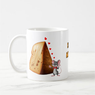 Mug Souris de dessin animé tombant amoureuse d'un from