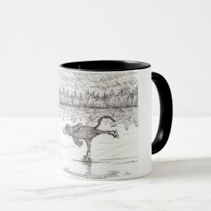 Mug Souris de Noël de patinage de glace,