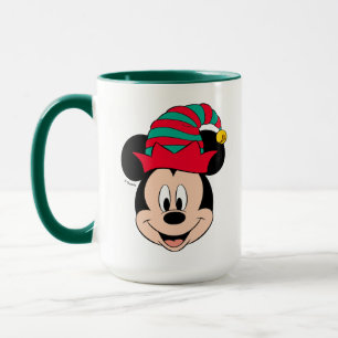 Mug Souris Mickey   Chapeau d'elfe de Noël