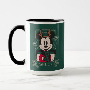 Mug Souris Mickey de Noël personnalisée