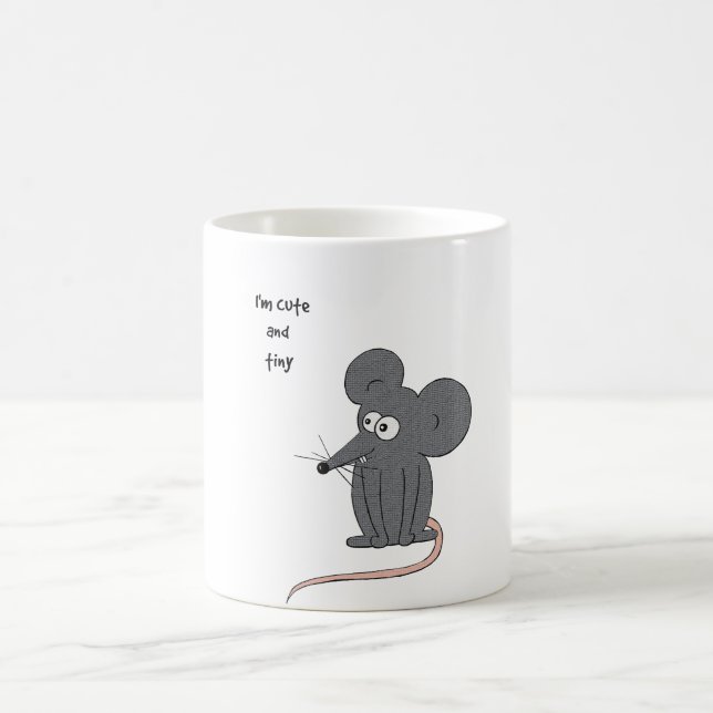 Mug Souris mignonne et minuscule (Centre)