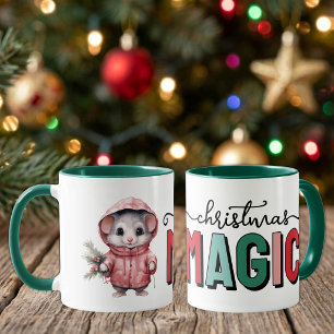 Mug Souris mignonne magie de Noël