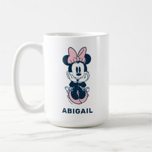 Mug Souris Minnie personnalisée en rose et bleu
