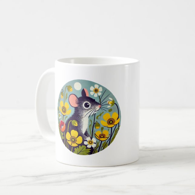 Mug Souris rétro (Devant gauche)