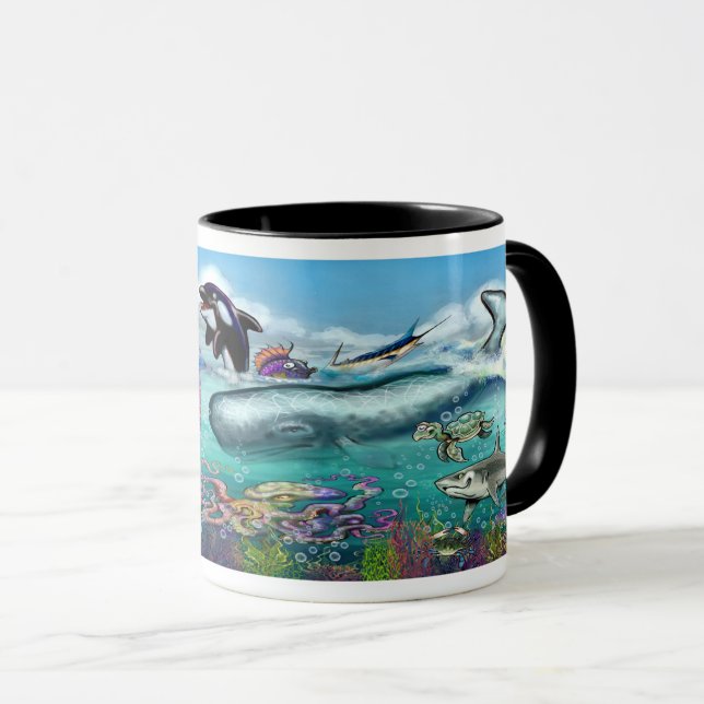 Mug Sous la mer (Devant droit)