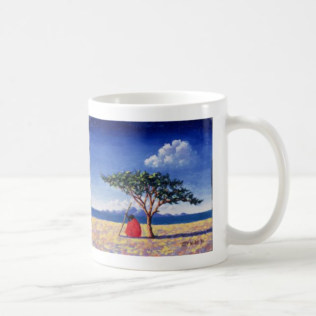 Mug Sous l'arbre 1991 d'acacia (Droite)