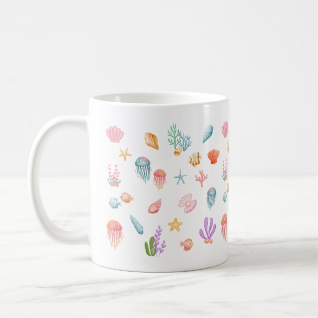 Mug Sous le Motif marin (Gauche)