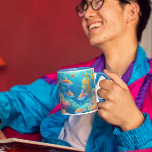 Mug Sous L'Eau Avec Poisson Tropical