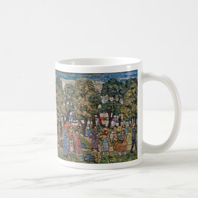 Mug Sous les arbres de Maurice Prendergast, Art (Droite)