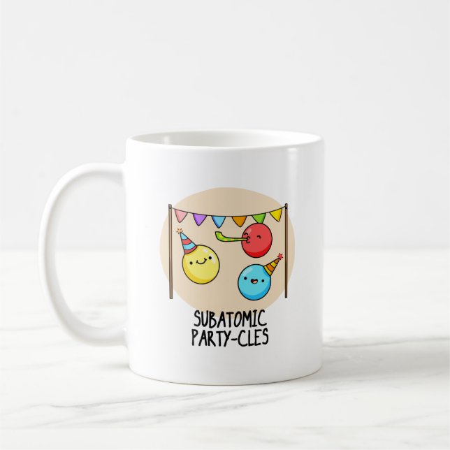 Mug Sous-Parti Atomique - cycles Funny Science Pun (Gauche)