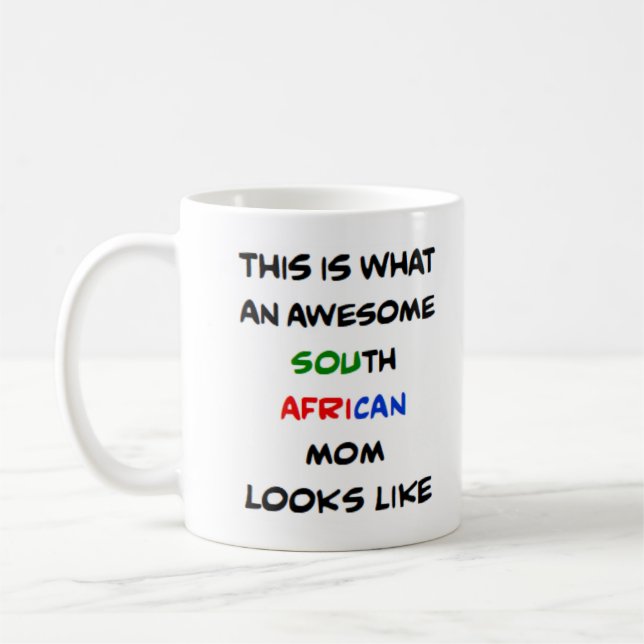 Mug south african mom, awesome (Gauche)