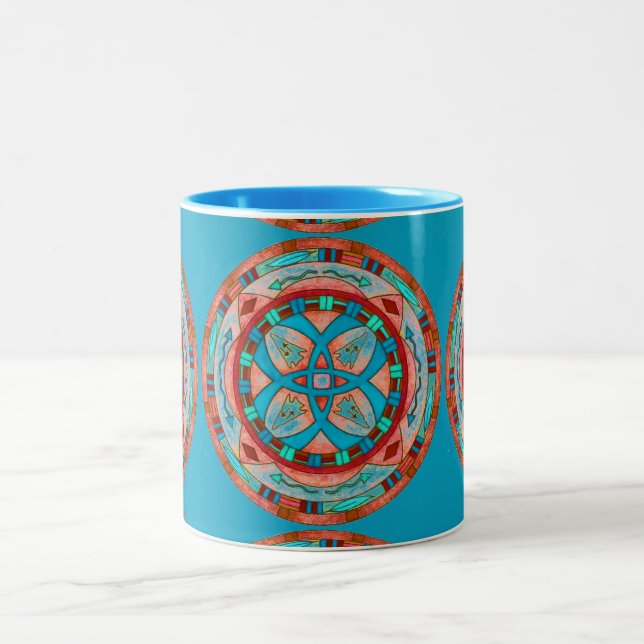 Mug southwestern native american coffee cup (Center)
