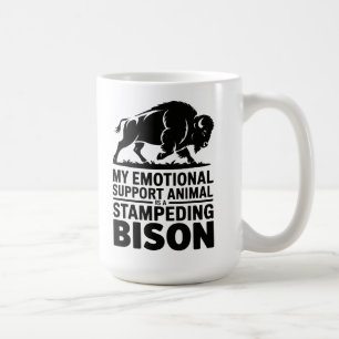 Mug Soutien Émotionnel Bison Humour Neurodivergent