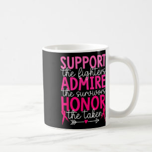 Mug Soutien pour le cancer du sein Admirez Honneur can