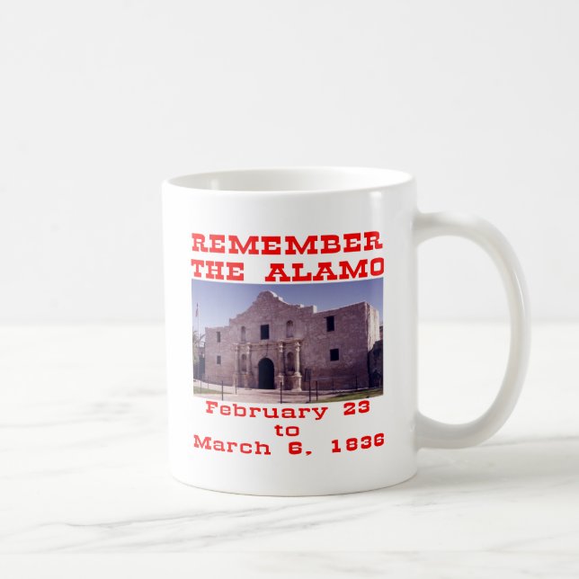 Mug Souvenez-vous de l'Alamo #001 (Droite)