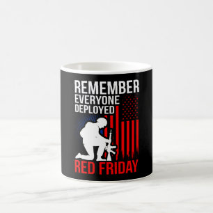 Mug Souvenez-vous de tous les militaires déployés Red 