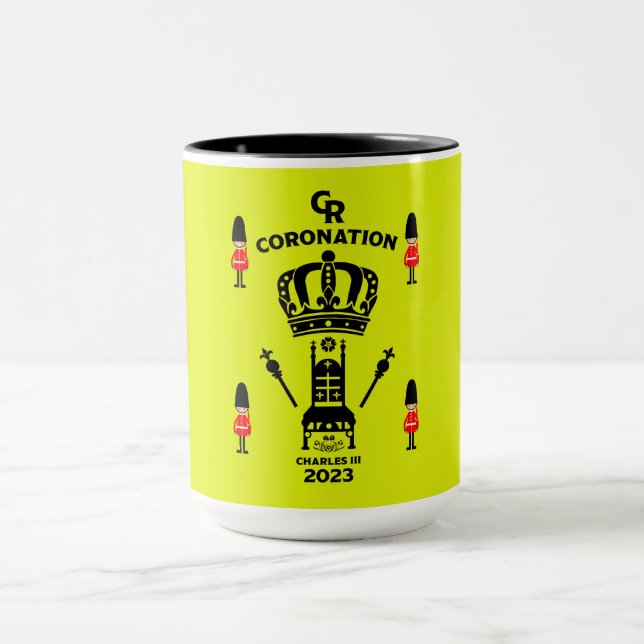 Mug Souvenir commémoratif du couronnement du roi Charl (Centre)