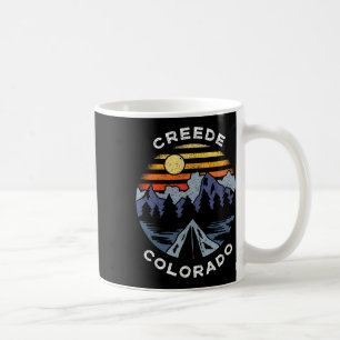 Mug Souvenir de camping de vacances à Creede Colorado