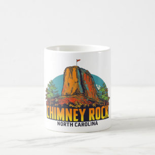 Mug Souvenir de Chimney Rock Caroline du Nord