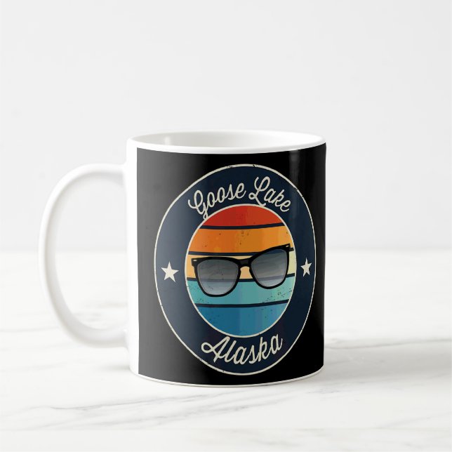 Mug Souvenir de Goose Lake Alaska (Gauche)