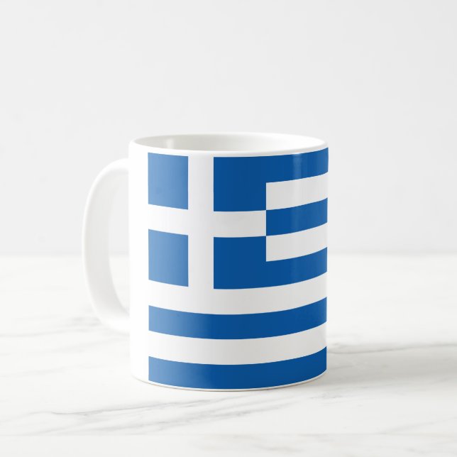 Mug Souvenir drapeau de la Grèce (Devant gauche)